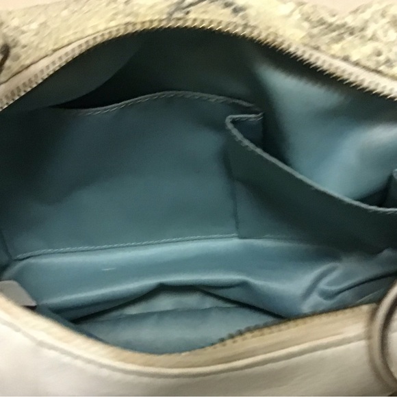 Coach Off White Kristin Embossed Python Hobo Bag L1169-191323 - Picture 11 of 13